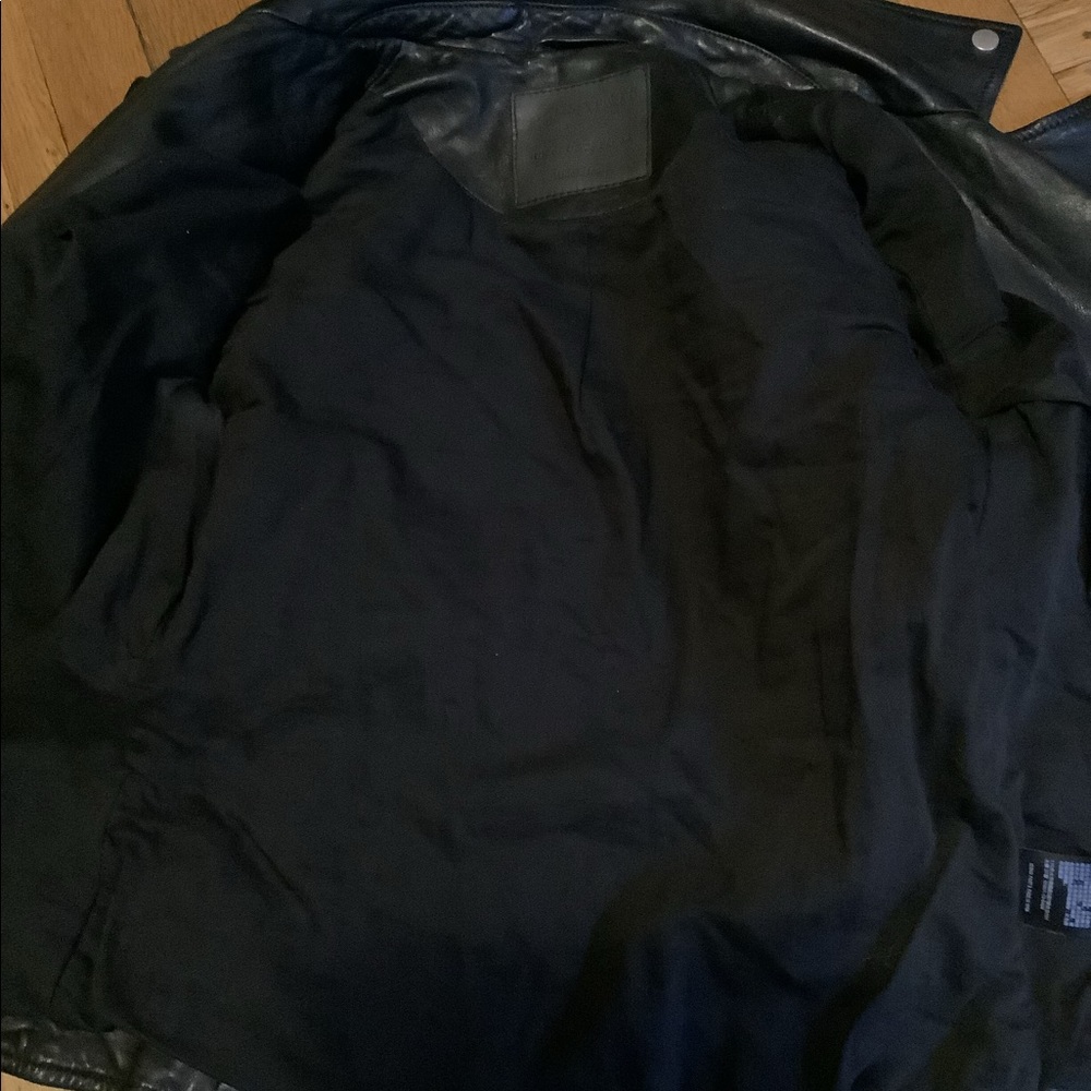 All Saints Black Leather Jacket - Picture 6 of 11